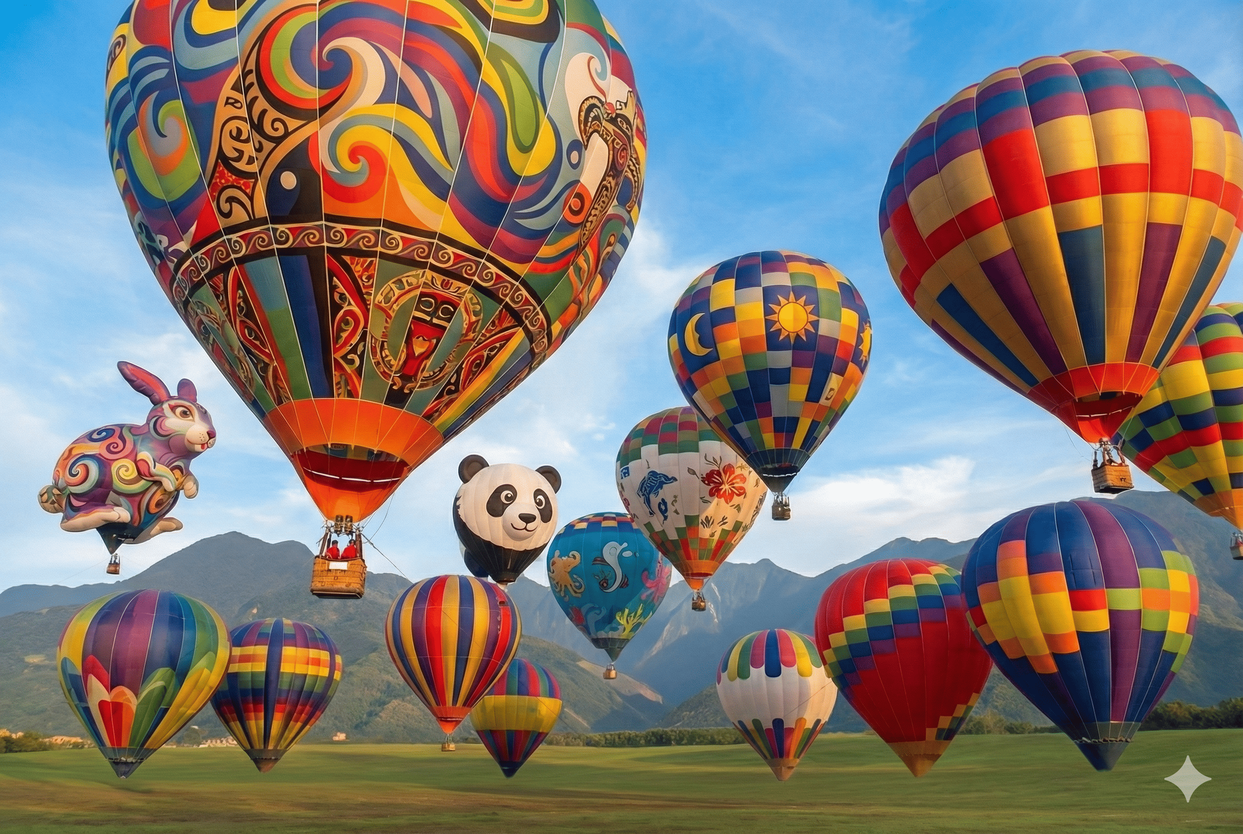Taitung Luye Highlands Hot Air Balloon