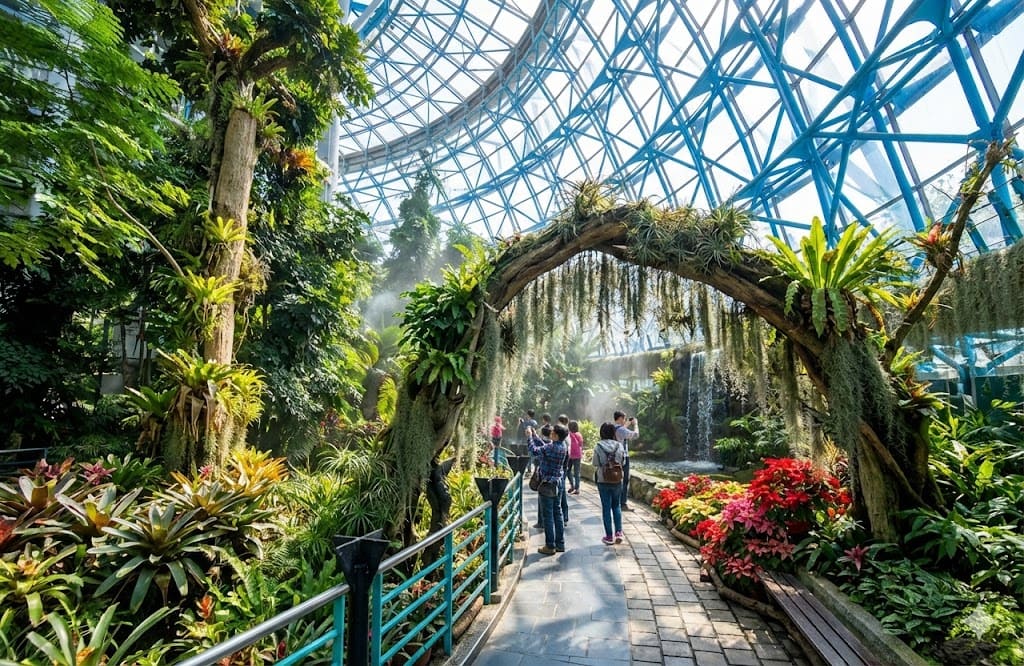 식물원 열대우림 온실