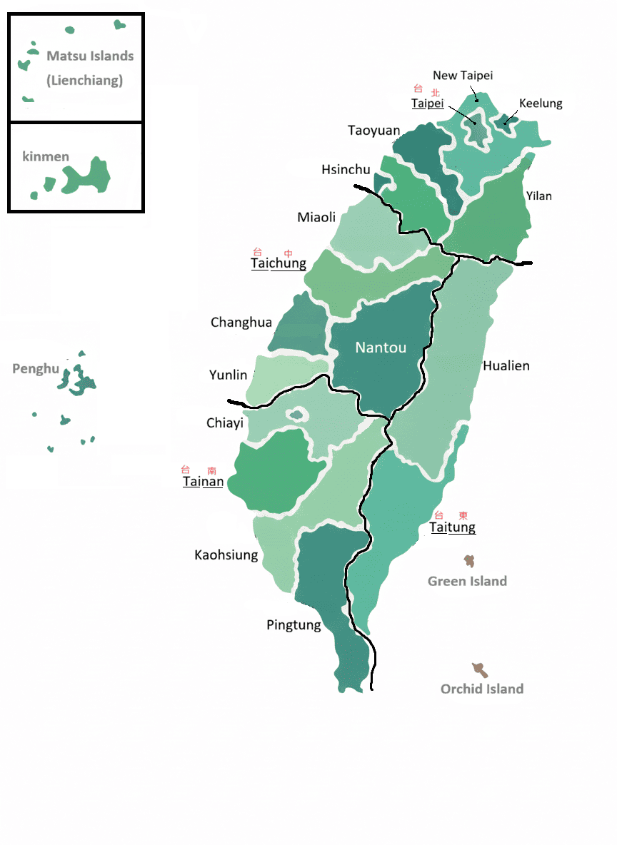 Taiwan Map